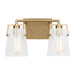 Visual Comfort Studio - DJV1032SBCKG - Two Light Vanity - Crofton - Satin Brass