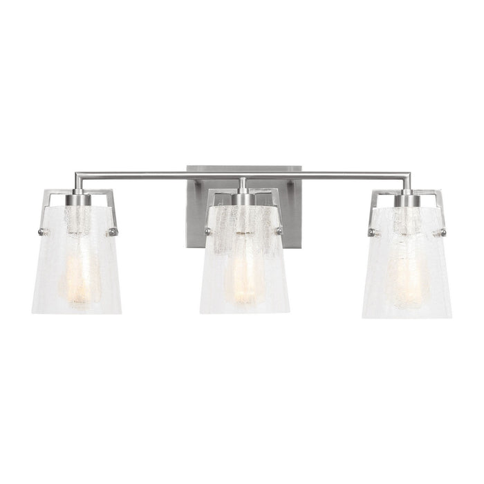Visual Comfort Studio - DJV1033BSCKG - Three Light Vanity - Crofton - Brushed Nickel