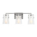 Visual Comfort Studio - DJV1033BSCKG - Three Light Vanity - Crofton - Brushed Nickel