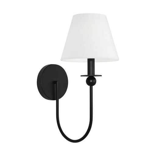 Elsay One Light Wall Sconce Midnight Black