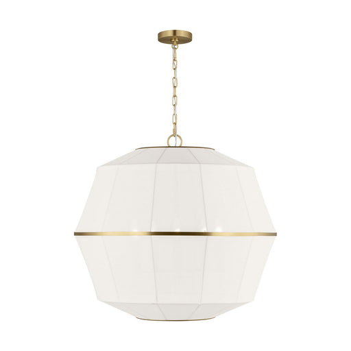 Hikari Five Light Lantern Burnished Brass