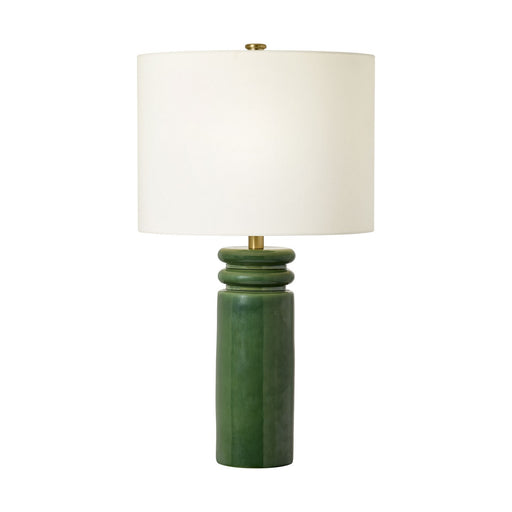 Feikudo One Light Table Lamp Glossy Light Green