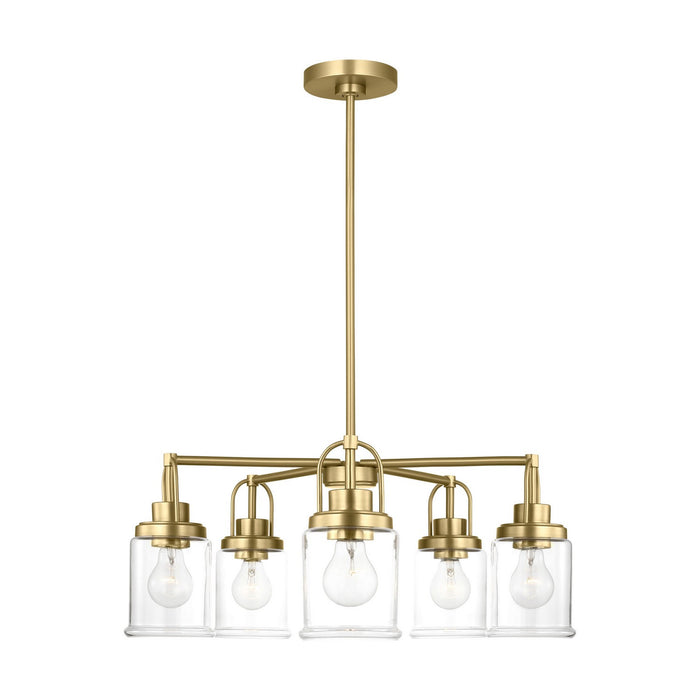 Visual Comfort Studio - GLC1175SB - Five Light Chandelier - Anders - Satin Brass