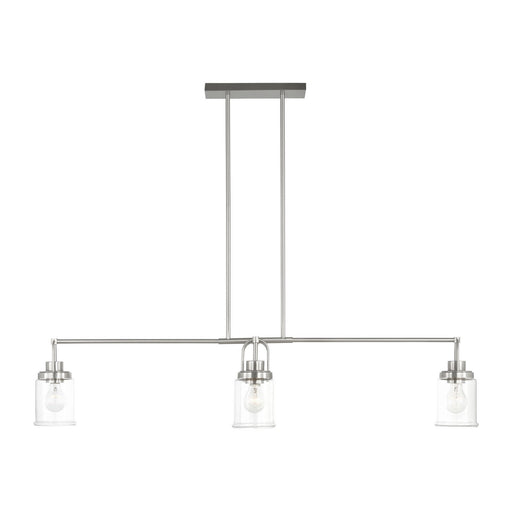 Anders Four Light Chandelier Brushed Nickel