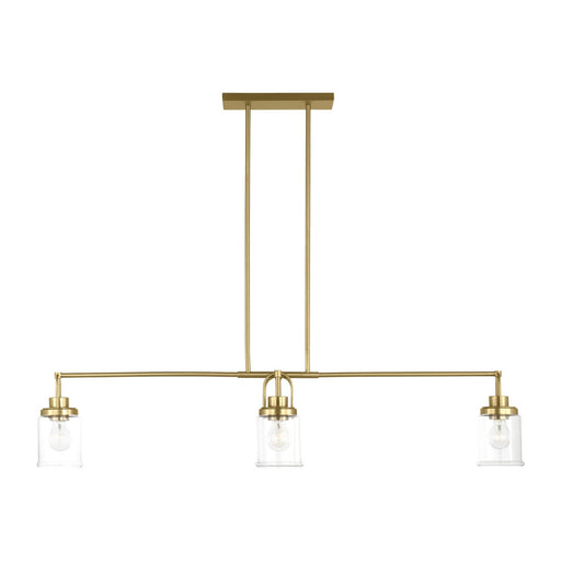 Anders Four Light Chandelier Satin Brass