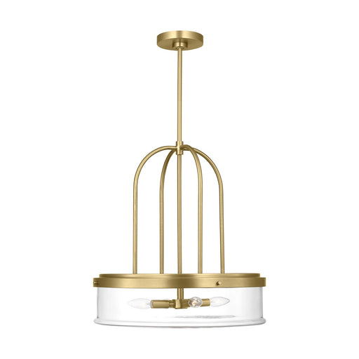 Anders Four Light Pendant Satin Brass