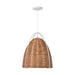 Visual Comfort Studio - GLP1071MWT-BRTN - One Light Pendant - Norman - Chalk Wicker