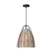 Visual Comfort Studio - GLP1081MBK-ASW - One Light Pendant - Norman - Ash Wicker