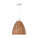 Visual Comfort Studio - GLP1081MWT-BRTN - One Light Pendant - Norman - Blonde Rattan