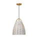 Visual Comfort Studio - GLP1081SB-CLW - One Light Pendant - Norman - Chalk Wicker