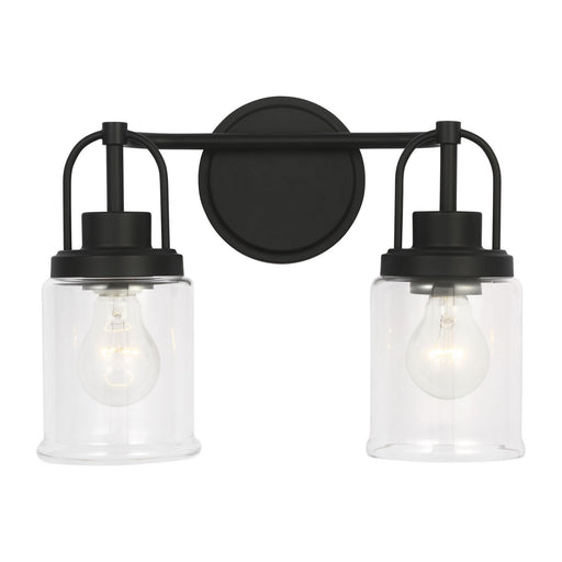 Visual Comfort Studio - GLV1072MBK - Two Light Vanity - Anders - Midnight Black