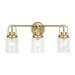 Visual Comfort Studio - GLV1073SB - Three Light Vanity - Anders - Satin Brass