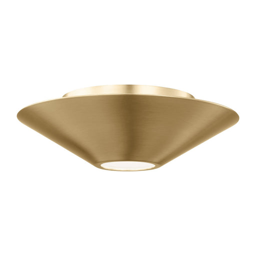 Echo LED Flush Mount and Sconce Burnished Brass