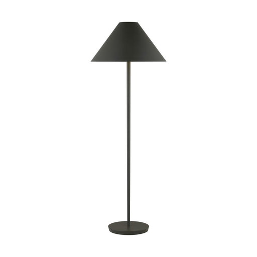 Contra One Light Floor Lamp Matte Charcoal Black