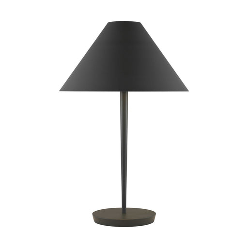 Contra One Light Table Lamp Matte Charcoal Black