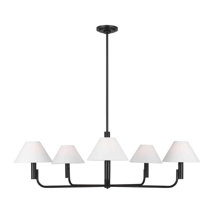 Visual Comfort Studio - SLC1005AI - Five Light Chandelier - Colfax - Aged Iron