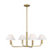 Visual Comfort Studio - SLC1014BBS - Four Light Chandelier - Colfax - Burnished Brass