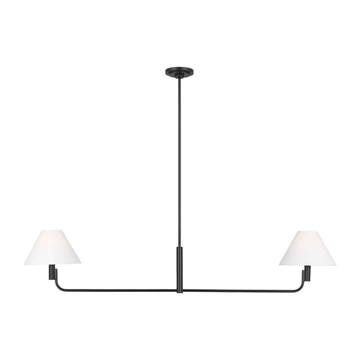 Visual Comfort Studio - SLC1022AI - Two Light Linear Chandelier - Colfax - Aged Iron