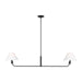 Visual Comfort Studio - SLC1022AI - Two Light Linear Chandelier - Colfax - Aged Iron