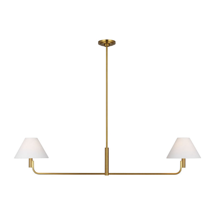 Visual Comfort Studio - SLC1022BBS - Two Light Linear Chandelier - Colfax - Burnished Brass