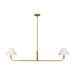 Visual Comfort Studio - SLC1022BBS - Two Light Linear Chandelier - Colfax - Burnished Brass