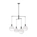 Visual Comfort Studio - SLC1044AI - Four Light Chandelier - Torian - Aged Iron