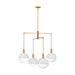Visual Comfort Studio - SLC1044BBS - Four Light Chandelier - Torian - Burnished Brass