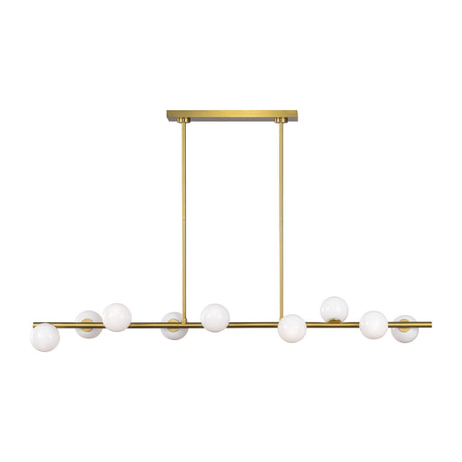 Visual Comfort Studio - SLC1059BBS - Nine Light Linear Chandelier - Altair - Burnished Brass