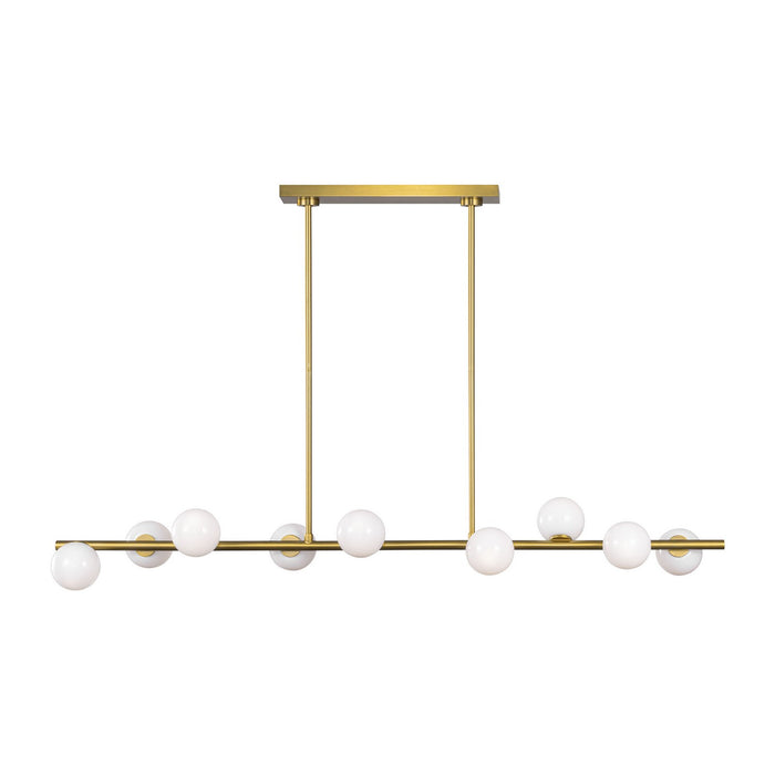 Visual Comfort Studio - SLC1059BBS - Nine Light Linear Chandelier - Altair - Burnished Brass