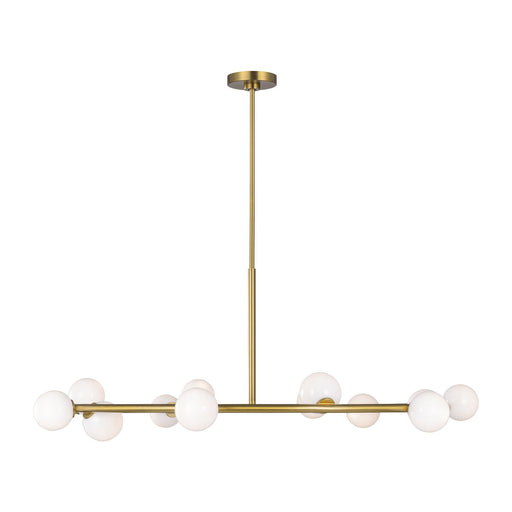 Altair 12 Light Chandelier Burnished Brass
