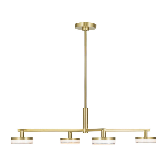 Visual Comfort Studio - SLC1074BBS - LED Chandelier - Khan - Burnished Brass