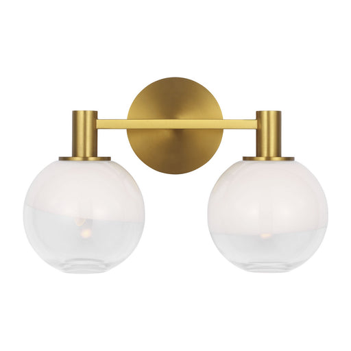 Torian Two Light Vanity Burnished Brass