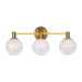 Visual Comfort Studio - SLV1003BBS - Three Light Vanity - Torian - Burnished Brass
