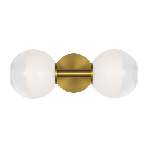Torian Two Light Wall Sconce Burnished Brass