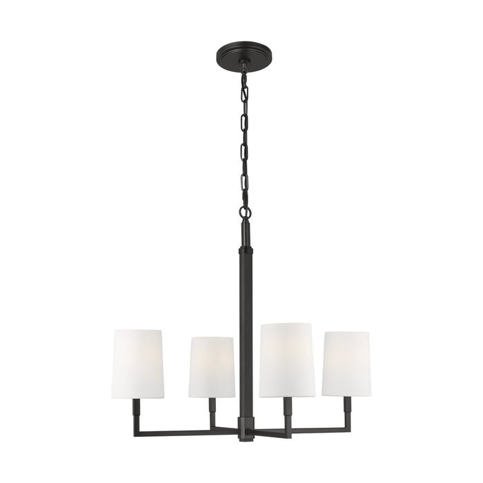 Visual Comfort Studio - TC1194AI - Four Light Chandelier - Danica - Aged Iron