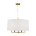 Visual Comfort Studio - TC1206BBS - Six Light Chandelier - Danica - Burnished Brass