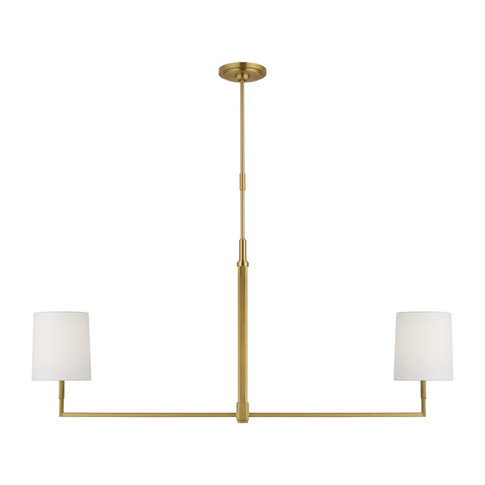 Visual Comfort Studio - TC1212BBS - Two Light Linear Chandelier - Danica - Burnished Brass