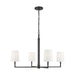 Visual Comfort Studio - TC1224AI - Four Light Chandelier - Danica - Aged Iron