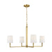 Visual Comfort Studio - TC1224BBS - Four Light Chandelier - Danica - Burnished Brass