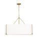 Visual Comfort Studio - TFC1114BBS - Four Light Pendant - Bergen - Burnished Brass