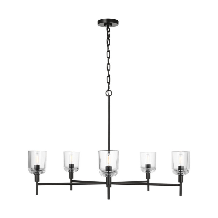 Visual Comfort Studio - TFC1135AI - Five Light Chandelier - Hartley - Aged Iron