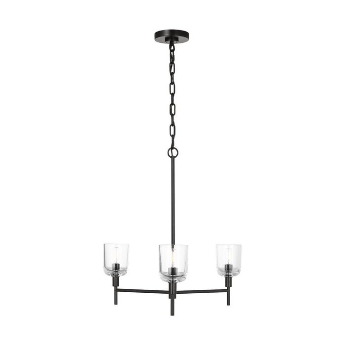 Visual Comfort Studio - TFC1143AI - Three Light Chandelier - Hartley - Aged Iron