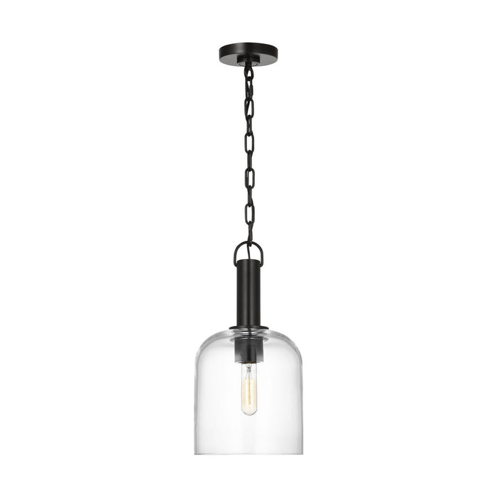 Visual Comfort Studio - TFP1021AI - One Light Pendant - Hartley - Aged Iron
