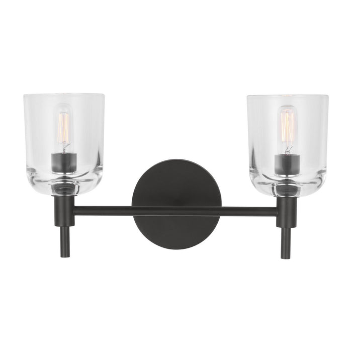 Visual Comfort Studio - TFV1002AI - Two Light Vanity - Hartley - Aged Iron