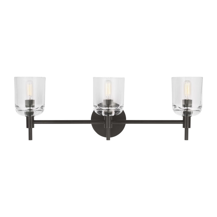 Visual Comfort Studio - TFV1003AI - Three Light Vanity - Hartley - Aged Iron