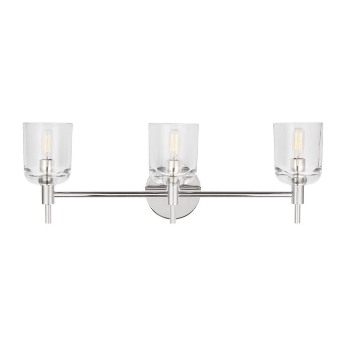 Visual Comfort Studio - TFV1003PN - Three Light Vanity - Hartley - Polished Nickel