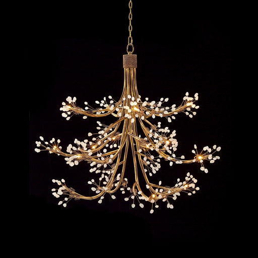 16 Light Chandelier Antiqued