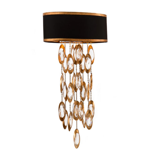 Two Light Wall Sconce Gold