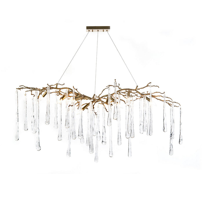 John Richard - AJC-8982 - Nine Light Chandelier - Leaf, Gold