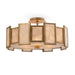 John Richard - AJC-8984 - Six Light Semi Flush Mount - Leaf, Gold